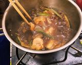 鶏となす　白ネギの和風煮作り方7写真