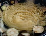 茄子ベーコンでオイルソースパスタ作り方9写真