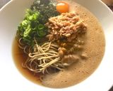糖質制限！ひやかけ納豆ツナ月見そば作り方5写真