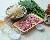 もやしと豚こまのしゃぶしゃぶ風温サラダ作り方1写真