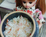 リカちゃん♡れんこんとカニカマꕤ釜飯風作り方3写真