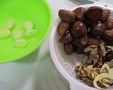 栗おこわ（炊飯器）作り方1写真