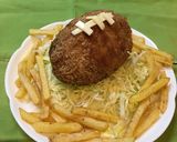 スコッチエッグでラグビーボール作り方4写真