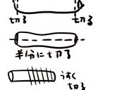 ズッキーニのマヨ醤油あえ作り方1写真