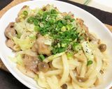 簡単おいしいごまドレ焼きうどん作り方5写真