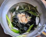 ワカメと長ネギの中華スープ作り方4写真