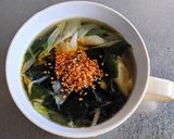 ワカメと長ネギの中華スープ作り方5写真