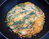ニラと人参でお焼き～♪作り方3写真