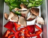 豚こま肉と椎茸・ピーマンの甘辛炒め☆弁当作り方2写真