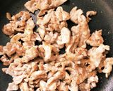 豚こま肉と椎茸・ピーマンの甘辛炒め☆弁当作り方4写真