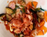 全てレンジ茹で中華麺でナポリタン風作り方6写真