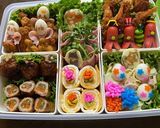 2019運動会　お弁当6人前　キャラ弁作り方2写真