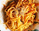 全てレンジ茹で中華麺でナポリタン風作り方9写真