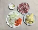 ホットクックで韓国風肉じゃが作り方1写真