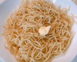 レンジで簡単、温玉塩こんぶの、和風パスタ作り方2写真