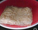 レンジで簡単、蒸し麺でチーズパスタ作り方1写真