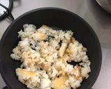 コンビニのツナおにぎりのチーズオムライス作り方3写真