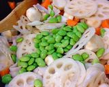 さといもレンコン豚バラ煮。作り方5写真