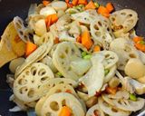 さといもレンコン豚バラ煮。作り方7写真