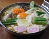 白菜と豚肉の鍋焼きうどん白味噌仕立て作り方5写真