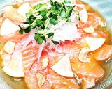 簡単!昆布茶DEサーモンのカルパッチョ♪作り方5写真