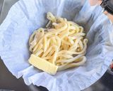 鉄板チーズミートソースうどん作り方3写真