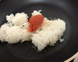 簡単☆たらこバター醤油ピラフ（炒飯）作り方2写真