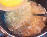 キャベツの芯で♪玉子ふわふわ簡単スープ作り方7写真