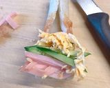 冷やし中華の残り具材で♪クルクルちくわ作り方3写真