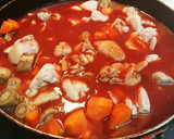 チキンとごぼうと人参のトマト煮込みスープ作り方3写真
