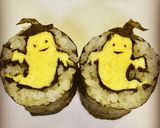寿司型模様巻き（ハロウィン・オバケ)作り方11写真