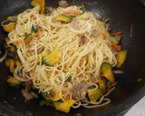サラスパでペペロンチーノ風パスタ♪めっけ作り方4写真