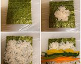 海苔巻き(エビフライ 麻薬キムバプ)作り方7写真