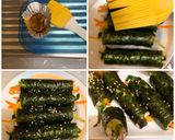 海苔巻き(エビフライ 麻薬キムバプ)作り方9写真