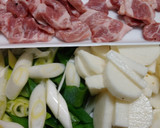 長芋と豚肉と長ねぎのからし醤油炒め作り方1写真