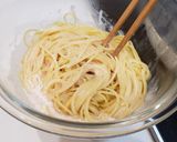 明太クリームパスタ作り方3写真