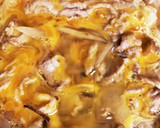 出汁が美味しい！豚肉と牛蒡の柳川風卵とじ作り方4写真