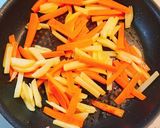 豚こま肉の粒マスタードオイマヨ野菜炒め☆作り方4写真