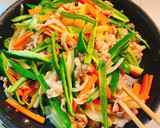 豚こま肉の粒マスタードオイマヨ野菜炒め☆作り方7写真
