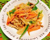 豚こま肉の粒マスタードオイマヨ野菜炒め☆作り方9写真