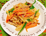 豚こま肉の粒マスタードオイマヨ野菜炒め☆作り方9写真