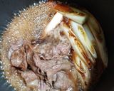 鶏むね肉で、かさ増しすき焼き作り方3写真