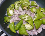 豚肉と万願寺とうがらしのケチャップ炒め作り方4写真