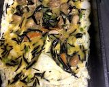 解凍したひじき煮入り☆だし巻き玉子作り方5写真