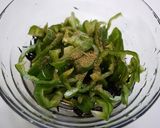 レンジで簡単！ひじきとピーマンの出汁煮作り方1写真