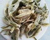 和風!つみたてお茶の葉の天ぷら♪作り方4写真