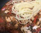 トマト缶＆赤ワインのトマトソースパスタ作り方3写真