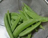 ★スナップエンドウの塩昆布おかか和え作り方1写真