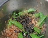 ★スナップエンドウの塩昆布おかか和え作り方3写真