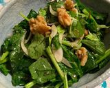 米ステーキハウスの温菜スピナッチサラダ★作り方3写真